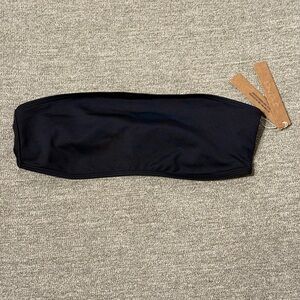 NWT Skims Black Women's Bandeau Bathing Suit Top (Size S)